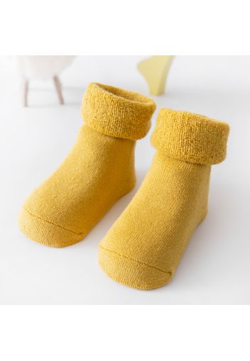 Baby / Toddler Solid Color Winter Thick Terry Floor Non-slip Glue Socks