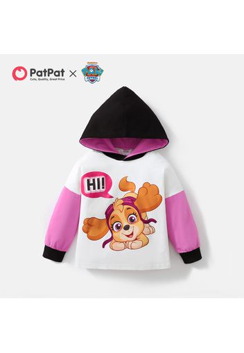 Paw Patrol Toddler Girl/Boy Letter Print Colorblock Cotton Hoodie Sweatshirt