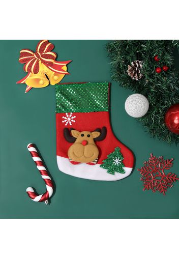 Christmas Hanging Stockings Santa Claus Elk Socks Xmas Holiday Party Decor