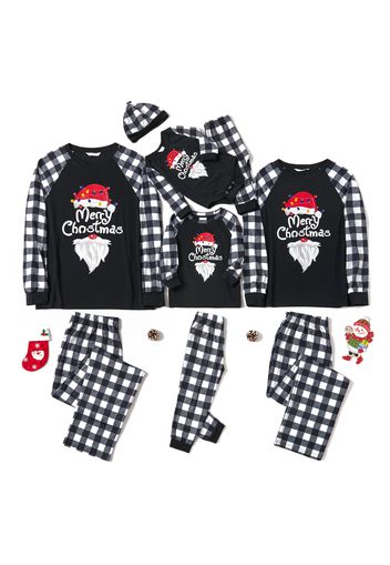 Family Matching Santa Plaid Christmas Pajamas Sets (Flame Resistant)