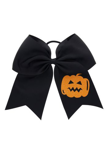 Cartoon Pattern Halloween Bowknot Decor Hair Ties for Girls