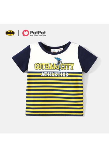 Batman Toddler Boy Letter Print Stripe Short-sleeve Tee