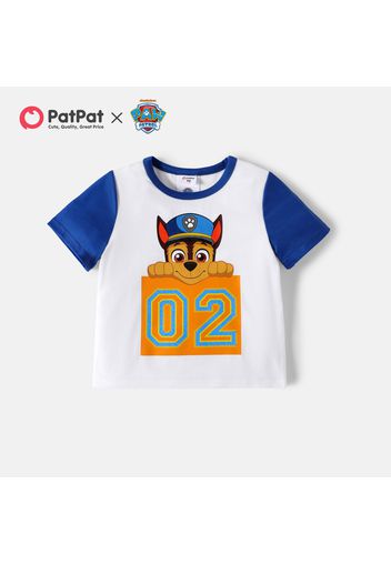 PAW Patrol Toddler Girl Number Print Colorblock Short-sleeve Tee