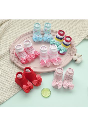 2-pack Baby Bowknot Decor Socks