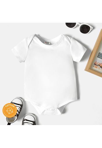 Baby Solid color Short-sleeve Romper