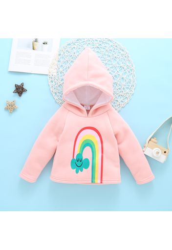 Cartoon Print Long-sleeve Baby Hooded Sweatshirt Hoodie