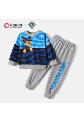 PAW Patrol 2-piece Toddler Boy Chase Colorblock Sweatshirt and Solid Pants Set