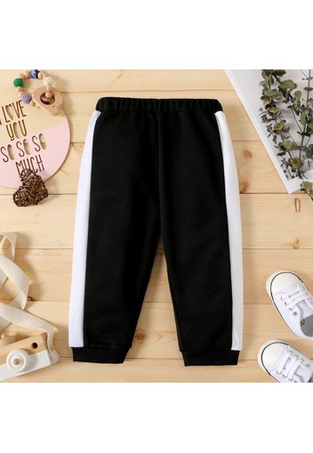 Baby Girl Colorblock Elasticized Waist Sweatpants Track Pants