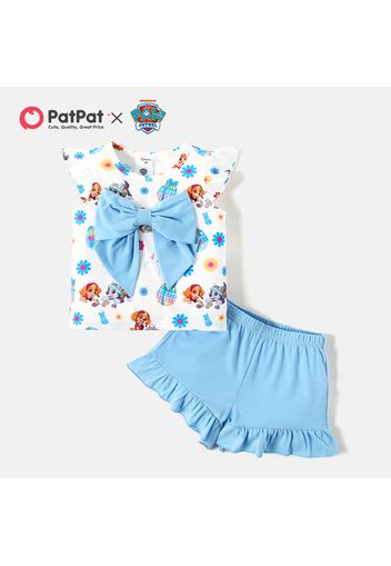 PAW Patrol 2-piece Toddler Girl Easter Bowknot Tee and Solid Shorts Set