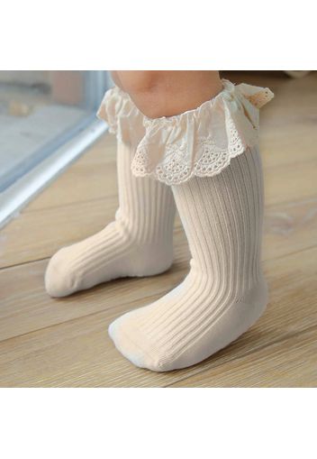 Baby / Toddler Lace Ruffled Antiskid Middle Socks