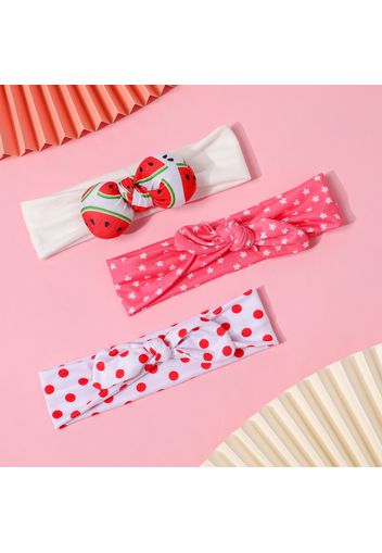 3-pack Bunny Ears Stuffing Bowknot Headband Sets for Girls