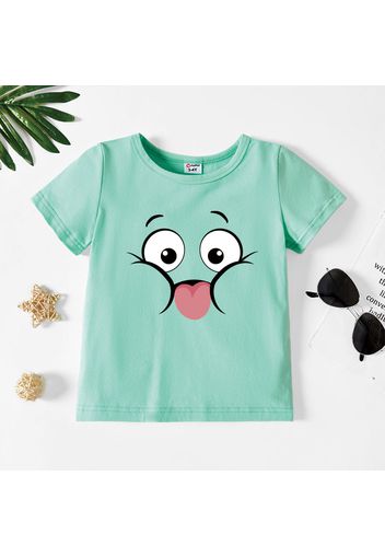 Toddler Graphic Smiley Print Short-sleeve Tee