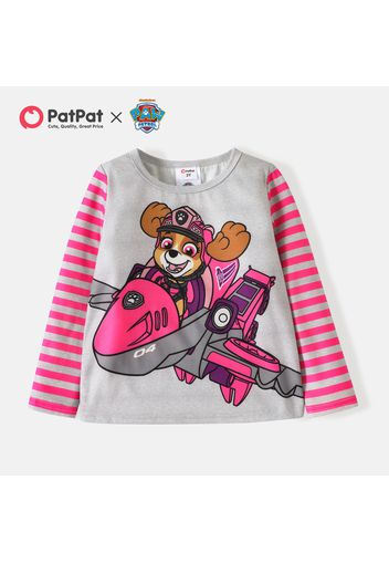 PAW Patrol Toddler Boy/Girl Vehicle Print Colorblock Long-sleeve Tee