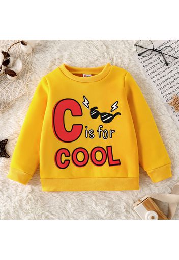 Toddler Boy Letter Print Casual Pullover Sweatshirt