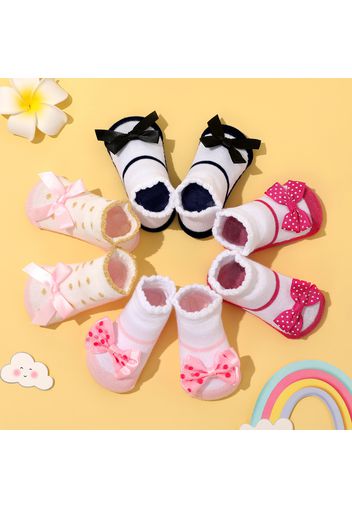 2-pack Baby Bowknot Decor Socks