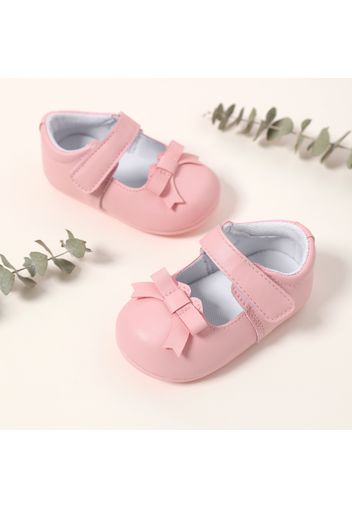 Baby / Toddler Bow Decor Pink Prewalker Shoes