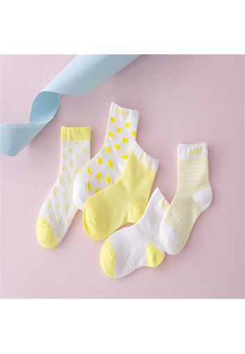 5-pack Baby / Toddler Cozy Breathable Cotton Socks