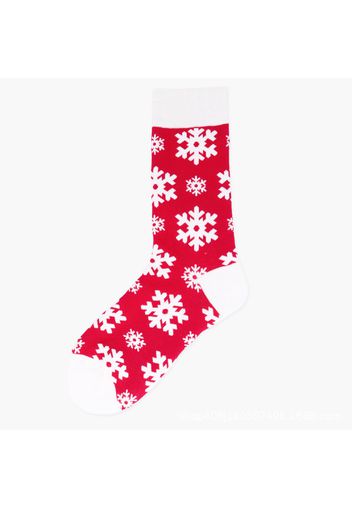 Women Christmas Socks Christmas Jacquard Tube Socks