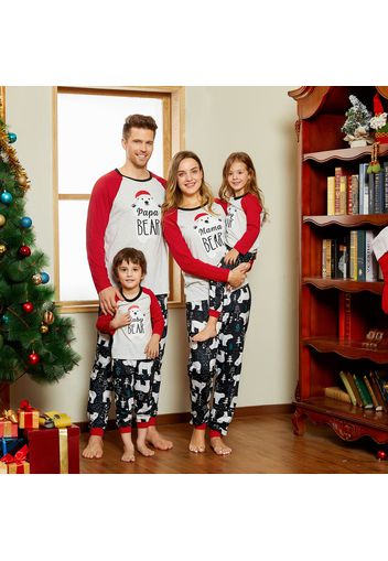 Christmas Bear Family Matching Pajamas Sets（Flame resistant）