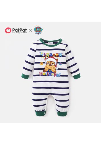 PAW Patrol Little Boy/Girl Christmas Cotton Stripe Jumpsuit