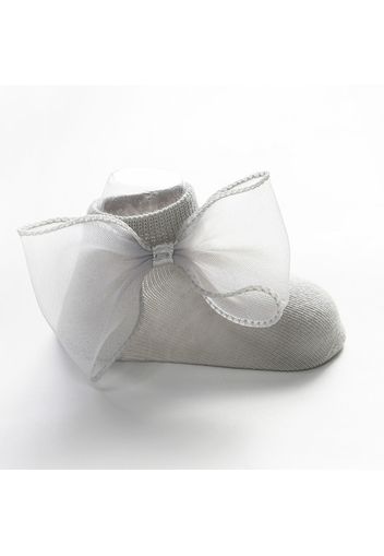 Baby / Toddler Solid Tulle Bowknot Decor Socks