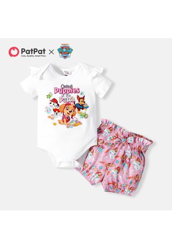 PAW Patrol 2-piece Little Boy/Girl Easter Cotton Bodysuit & Tee and Shorts Siblings Set