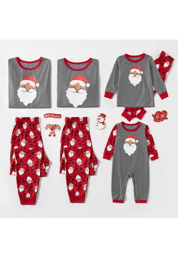 Christmas Cute Santa Print Family Matching Pajamas Sets (Flame Resistant)