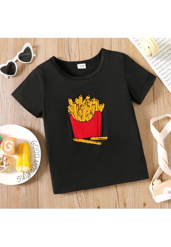 Kid Boy/Kid Girl Fast Food Print Short-sleeve Tee