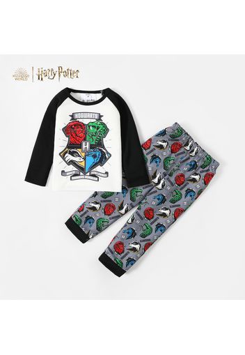 Harry Potter 2-piece Toddler Boy HOGWARTS Colorblock Tee and Allover Pants Set