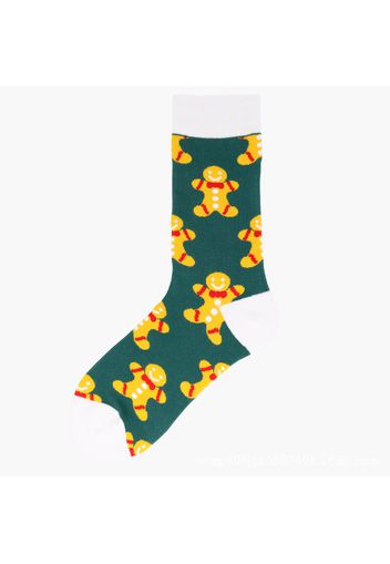 Women Christmas Socks Christmas Jacquard Tube Socks