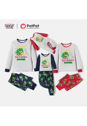 Looney Tunes Family Matching Christmas Tree Top and Allover Pants Pajamas Sets