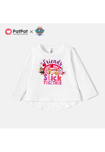 PAW Patrol Toddler Girl 'Pup Friends' Rainbow Hi-Lo Cotton Tee