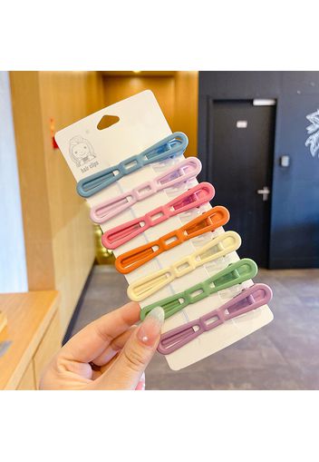 7-pack Candy Colors Hollow Out Hair Clip for Women