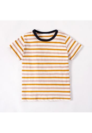 Kid Boy 100% Cotton Stripe Short-sleeve Tee