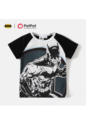 Batman Kid Boy Figure Print Short Raglan Sleeve Tee