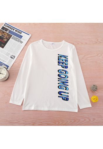 Trendy Kid Boy Letter Print Casual Long-sleeve T-shirt