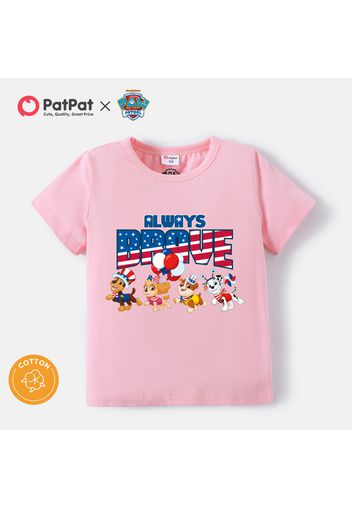 PAW Patrol Toddler Boy/Girl Brave and Free 4th of July Cotton Tee