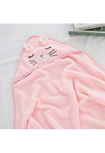 Baby Hug Blanket Spring Winter Autumn Newborn Air Conditioner Quilt Bath Towel Coral Fleece Hat Wrap Warm Birth Blanket Gift