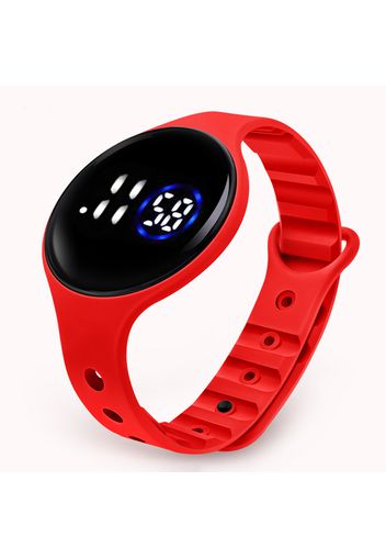 Kids LED Watch Digital Smart Round Dial Electronic Watch Bracelet (With Packing Box) (With Electricity)