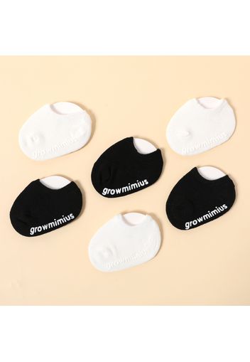 6-pairs Baby Pure Color Non-slip Grip Socks