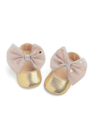 Baby / Toddler Girl Stars Decor Bowknot Solid Prewalker Shoes