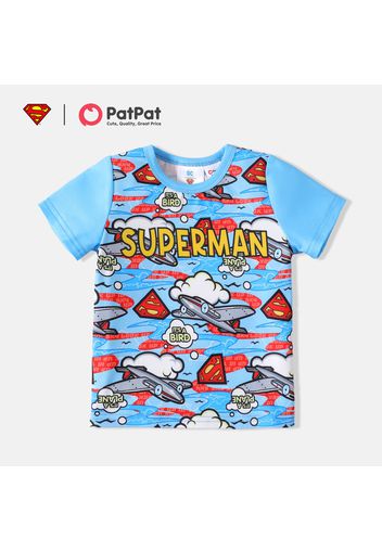 Superman Baby Boy Graphic Colorblock Short-sleeve T-shirt