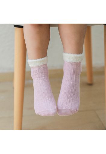 1-pack Baby / Toddler/ Kid Screw Mouth Plus Velvet Cotton Socks