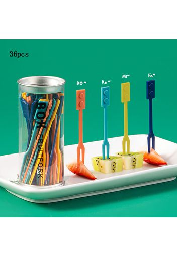 36-pack Food Fruit Fork Set Disposable Cutlery Household Cake Dessert Fork for Home Office Party Picnics Restaurant