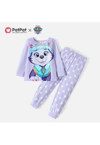 PAW Patrol 2pcs Toddler Girl Long-sleeve Tee and Polka dots/Stripe Pants Set