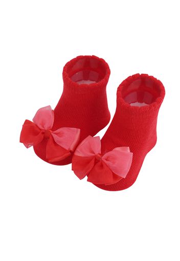 2-pack Baby Bowknot Decor Socks