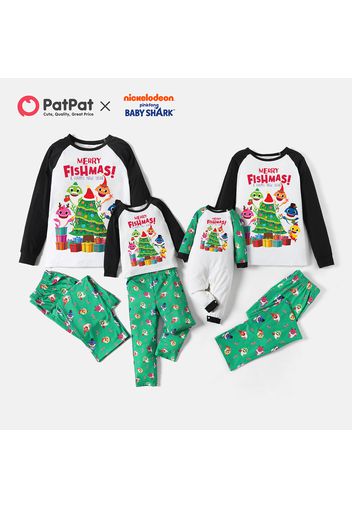 Baby Shark Christmas Tree Family Matching Pajamas Sets(Flame resistant)