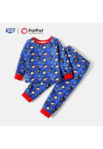 Justice league 2-piece Toddler Boy/Girl Super Heroes Top and Allover Pants Sets