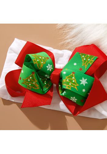 Baby / Toddler / Kid Christmas Thread Ribbon Stitching Bow Headband