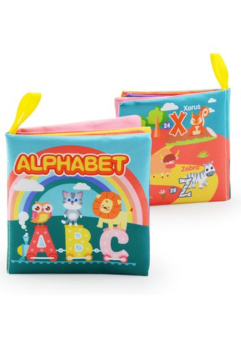 Cloth Book Washable Baby Soft Cloth Book Toys Activity Early Education Toy (Alphabet/Number/Color)